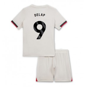 Chelsea Liam Delap #9 Udebanetrøje Børn 2025-26 Kortærmet (+ Korte bukser)